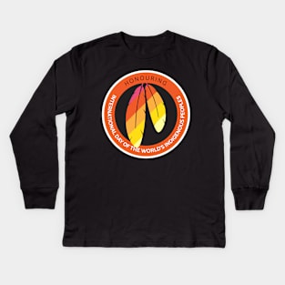 International Day of the World's Indigenous Peoples logo Kids Long Sleeve T-Shirt